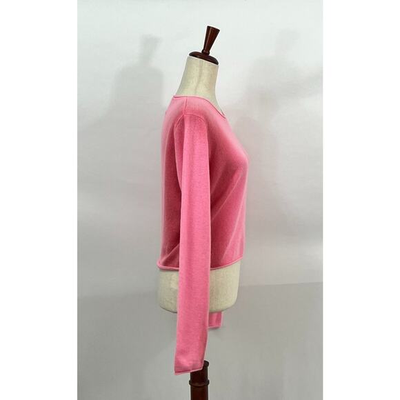 CRUSH CASHMERE Sz 1 S Pink Lollipop Hailey Gradient 100% Pullover Sweater NWT - Picture 7 of 12